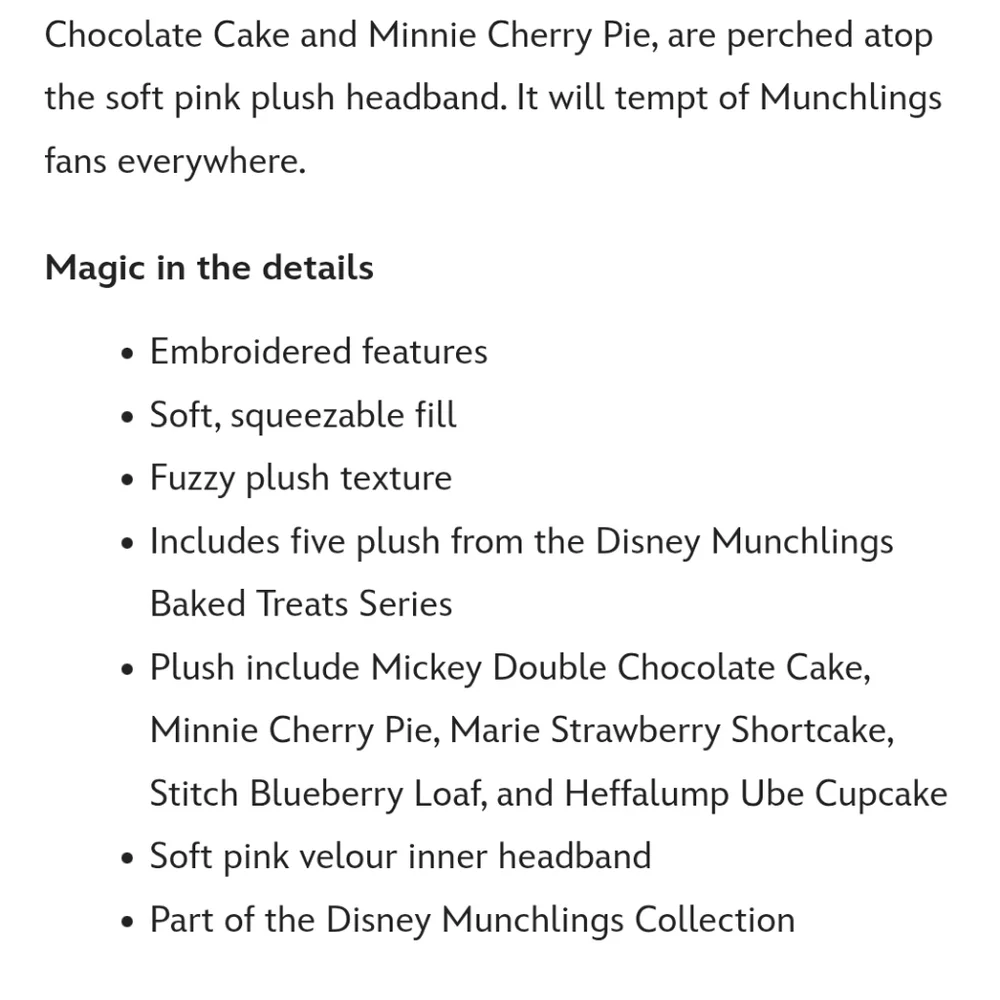 Disney Munchlings Baked Treats Ear Headband - Picture 5 of 6